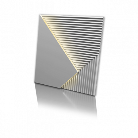 3d панель Artpole FIELDS LED 2 platinum (тёплый свет, мат)