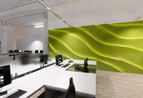 Гипсовая световая 3D панель Zaha Duna